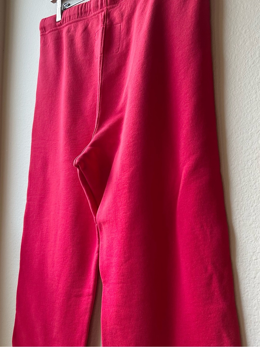 NWOT Frank & Eileen Catherine Favorite Red Cotton Crop Sweatpants Sz L - Picture 12 of 16